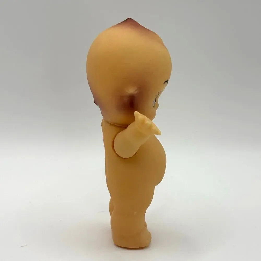 Vintage 1940's Ideal Kewpie Doll, Brown Eyes, Articulated Arms, 4.5